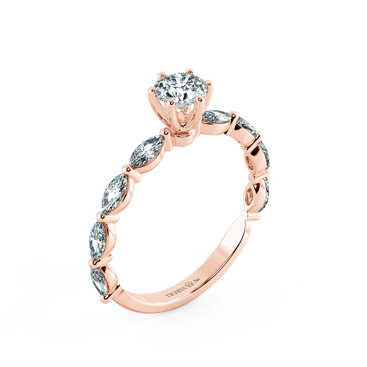 Solitaire Engagement Ring with Eternity Band NCH1805 4